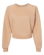 Women's Crop Raglan Crewneck Sweatshirt | 7505