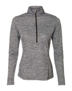 Women's Striated Quarter-Zip Pullover | QZ7EAX