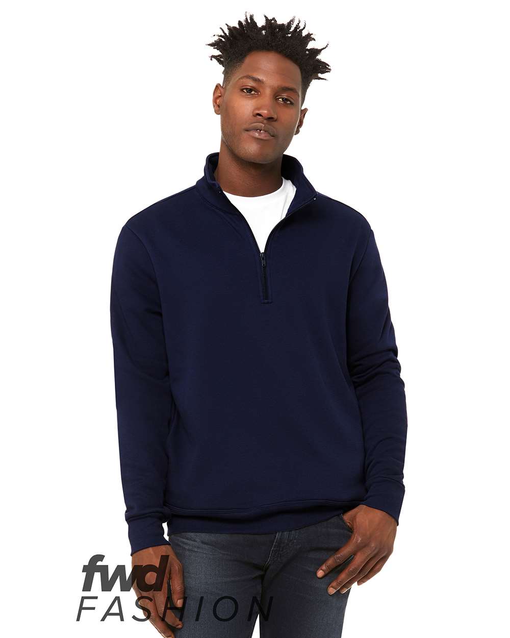 Sudadera Unisex FWD Fashion con Cuello Cuarto de Cremallera | 3740