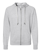 Unisex Icon Lightweight Loopback Terry Full-Zip Hooded Sweatshirt | SS1000Z