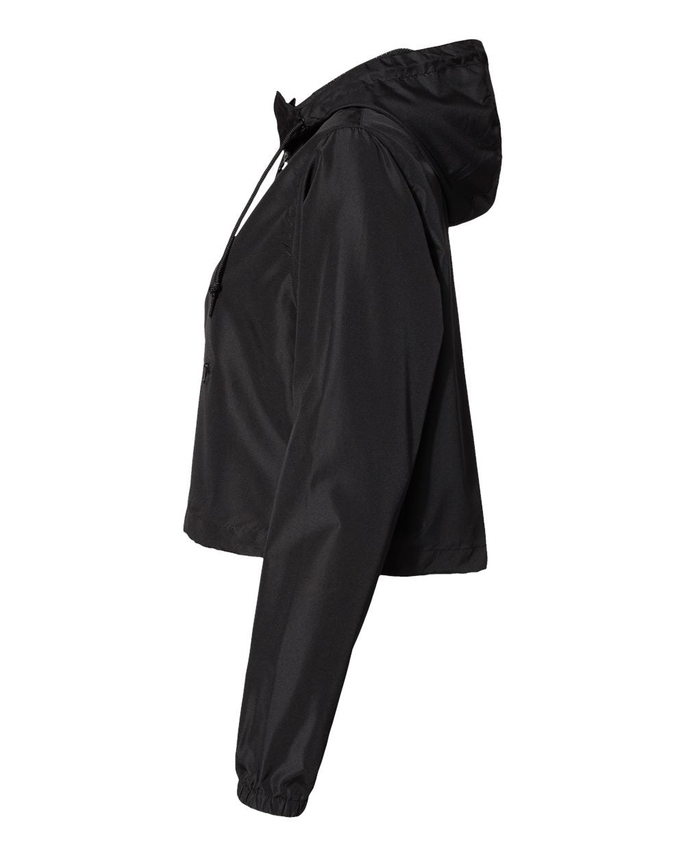 Women's Lightweight Quarter-Zip Pullover Crop Windbreaker | EXP64CRP