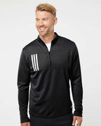 Men's 3-Stripes Double-Knit Quarter-Zip Pullover | A482