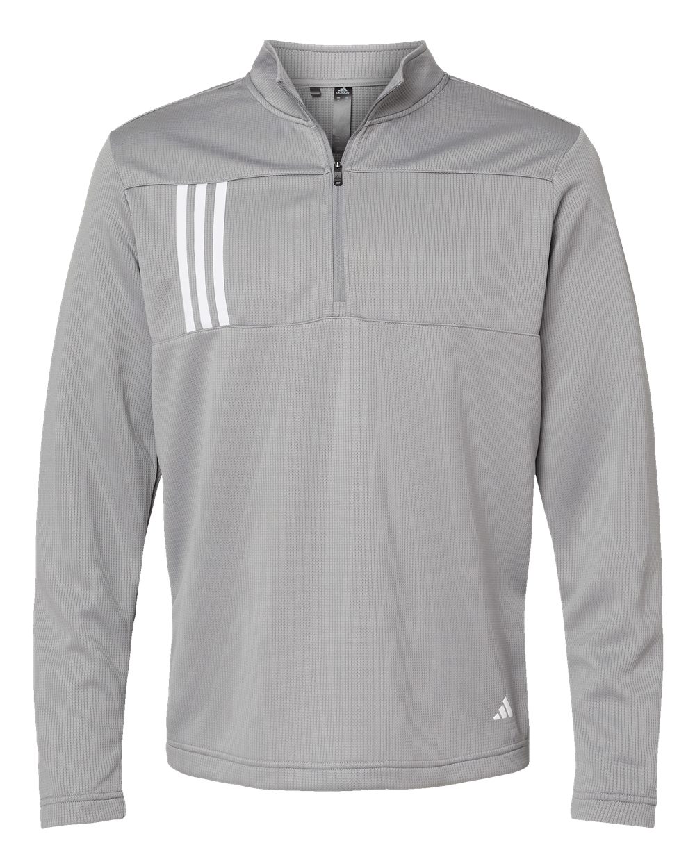 Men's 3-Stripes Double-Knit Quarter-Zip Pullover | A482