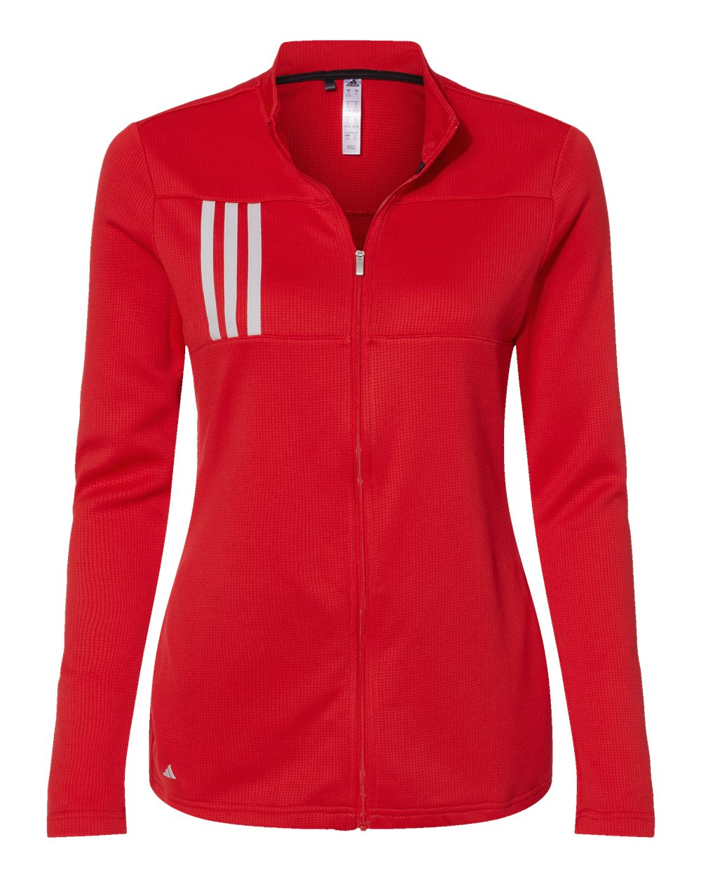 Chaqueta para mujer con cremallera completa y doble tejido de 3 rayas | A483
