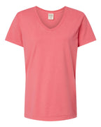 Women's Garment-Dyed V-Neck T-Shirt | GDH125