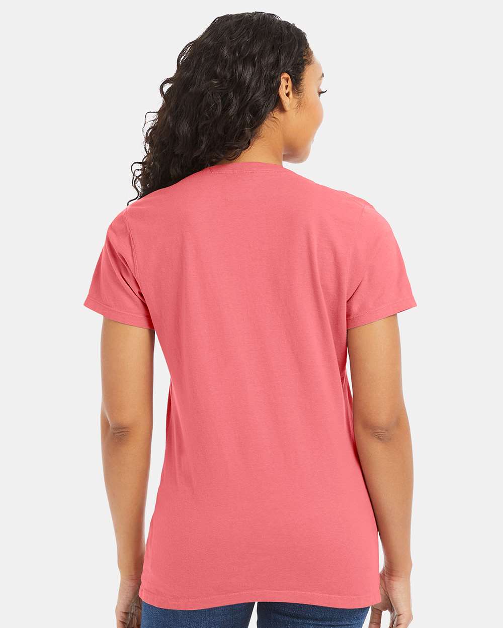 Women's Garment-Dyed V-Neck T-Shirt | GDH125