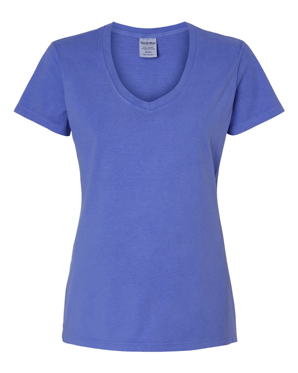 Women's Garment-Dyed V-Neck T-Shirt | GDH125