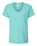 Women's Garment-Dyed V-Neck T-Shirt | GDH125