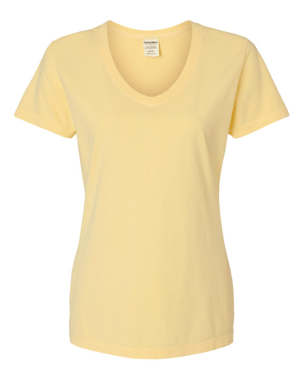 Women's Garment-Dyed V-Neck T-Shirt | GDH125