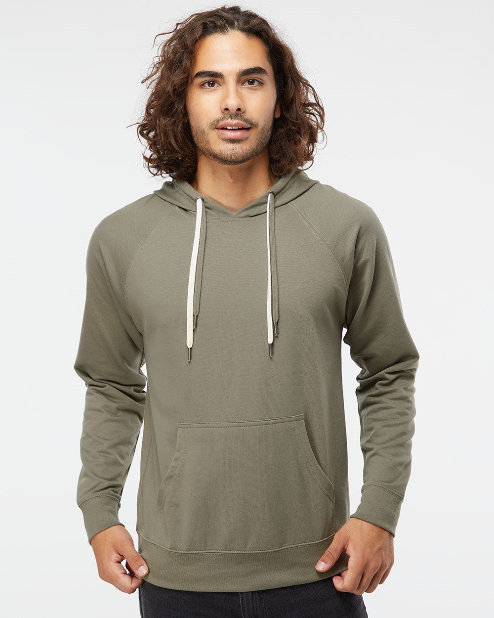 Sudadera con capucha unisex Icon ligera de rizo con bucle | SS1000