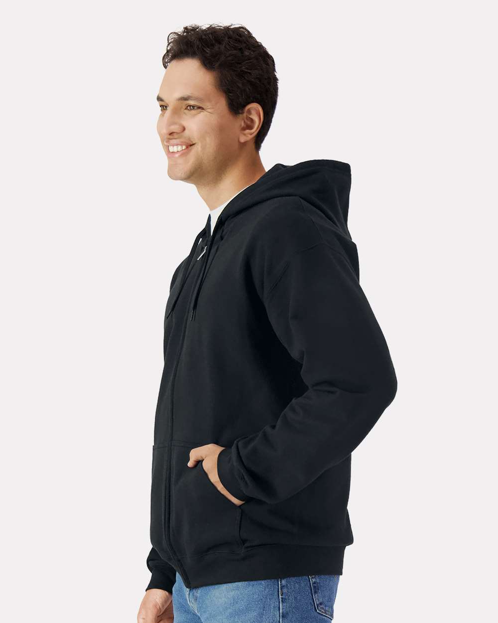 Unisex Softstyle® Full-Zip Hooded Sweatshirt | SF600