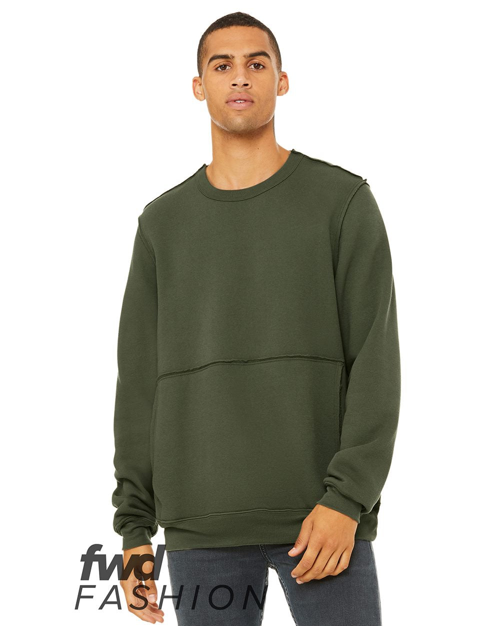FWD Fashion Raw Seam Crewneck Sweatshirt | 3743