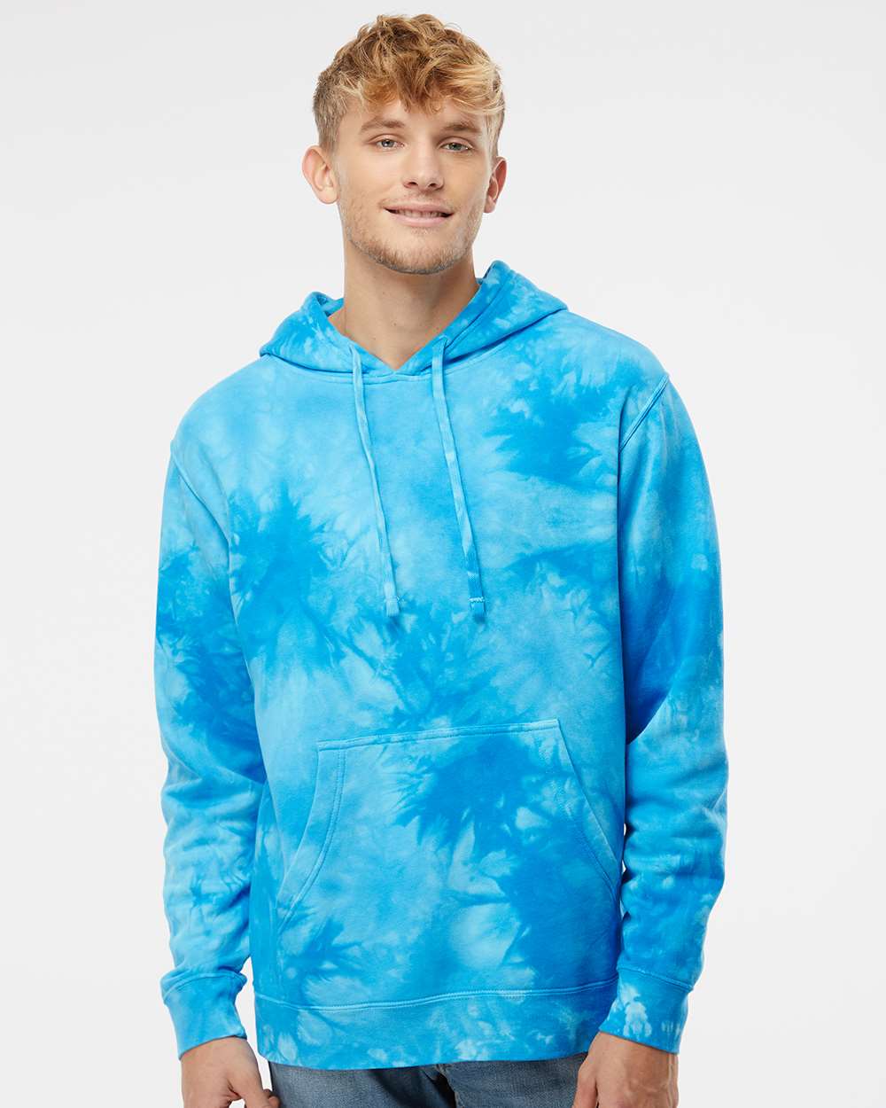 Unisex Midweight Tie-Dyed Hooded Sweatshirt | PRM4500TD