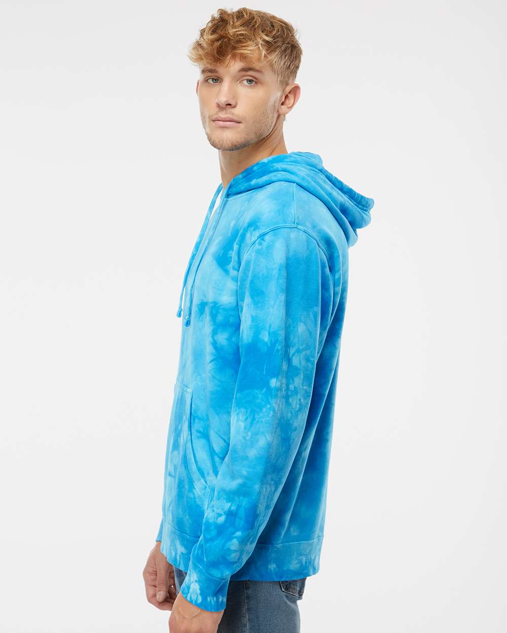 Unisex Midweight Tie-Dyed Hooded Sweatshirt | PRM4500TD