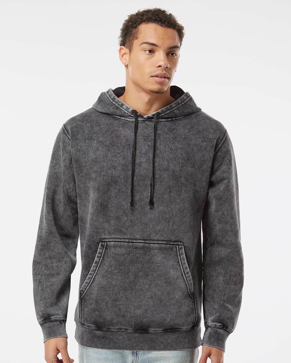 Sudadera con capucha unisex de peso medio con lavado mineral | PRM4500MW