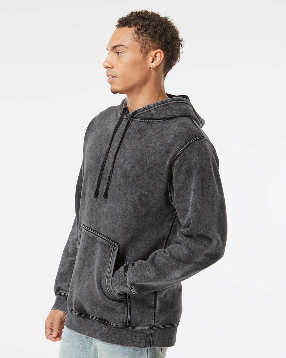 Sudadera con capucha unisex de peso medio con lavado mineral | PRM4500MW