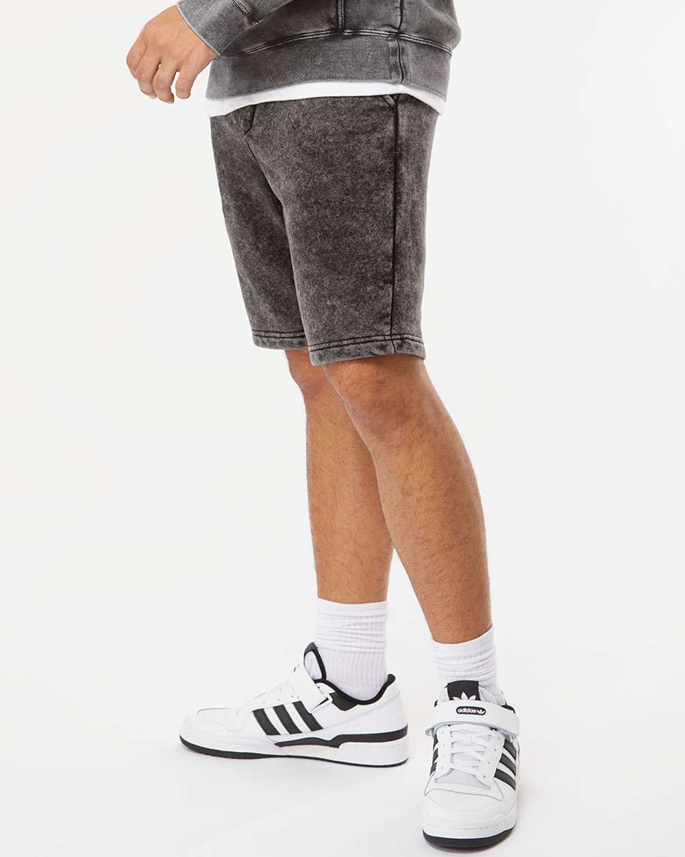 Unisex Mineral Wash Fleece Shorts | PRM50STMW