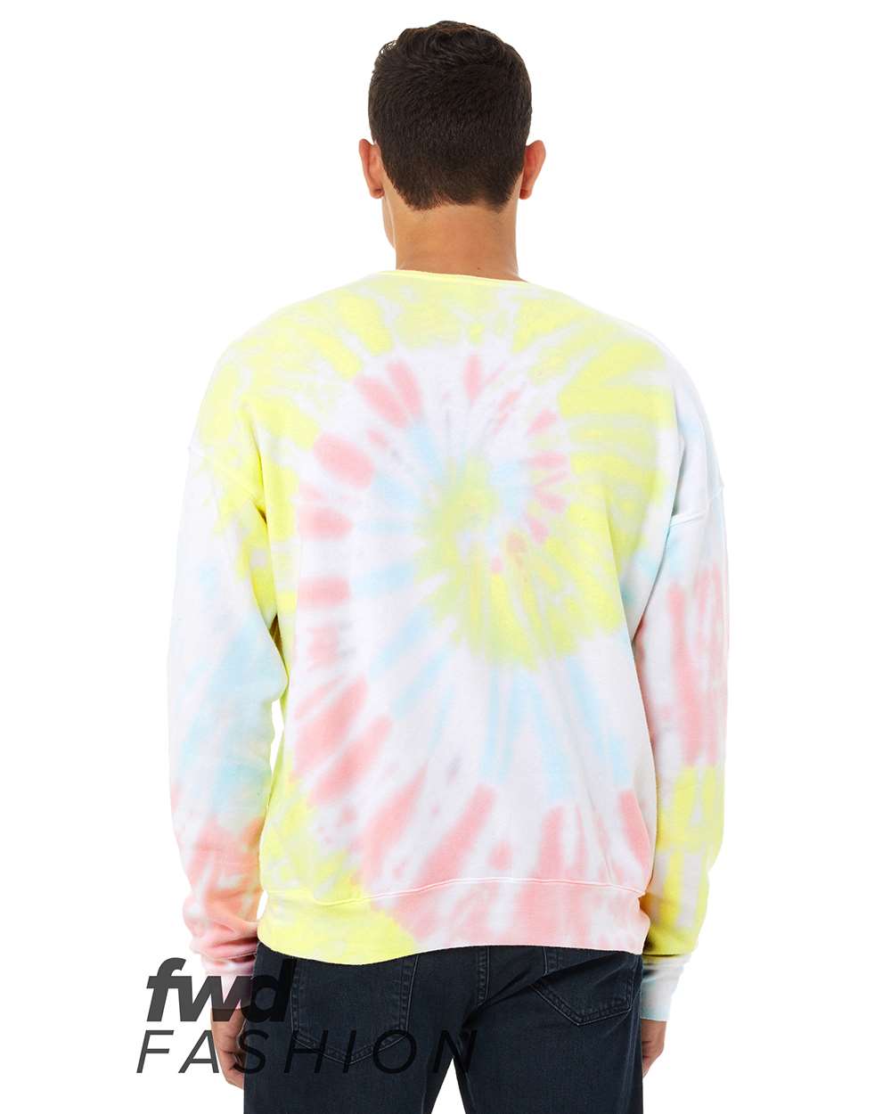 Sudadera Unisex FWD Fashion con Cuello Redondo y Teñido Anudado | 3945RD