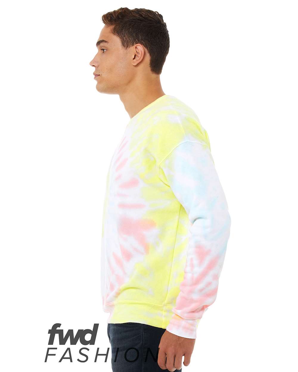 Sudadera Unisex FWD Fashion con Cuello Redondo y Teñido Anudado | 3945RD