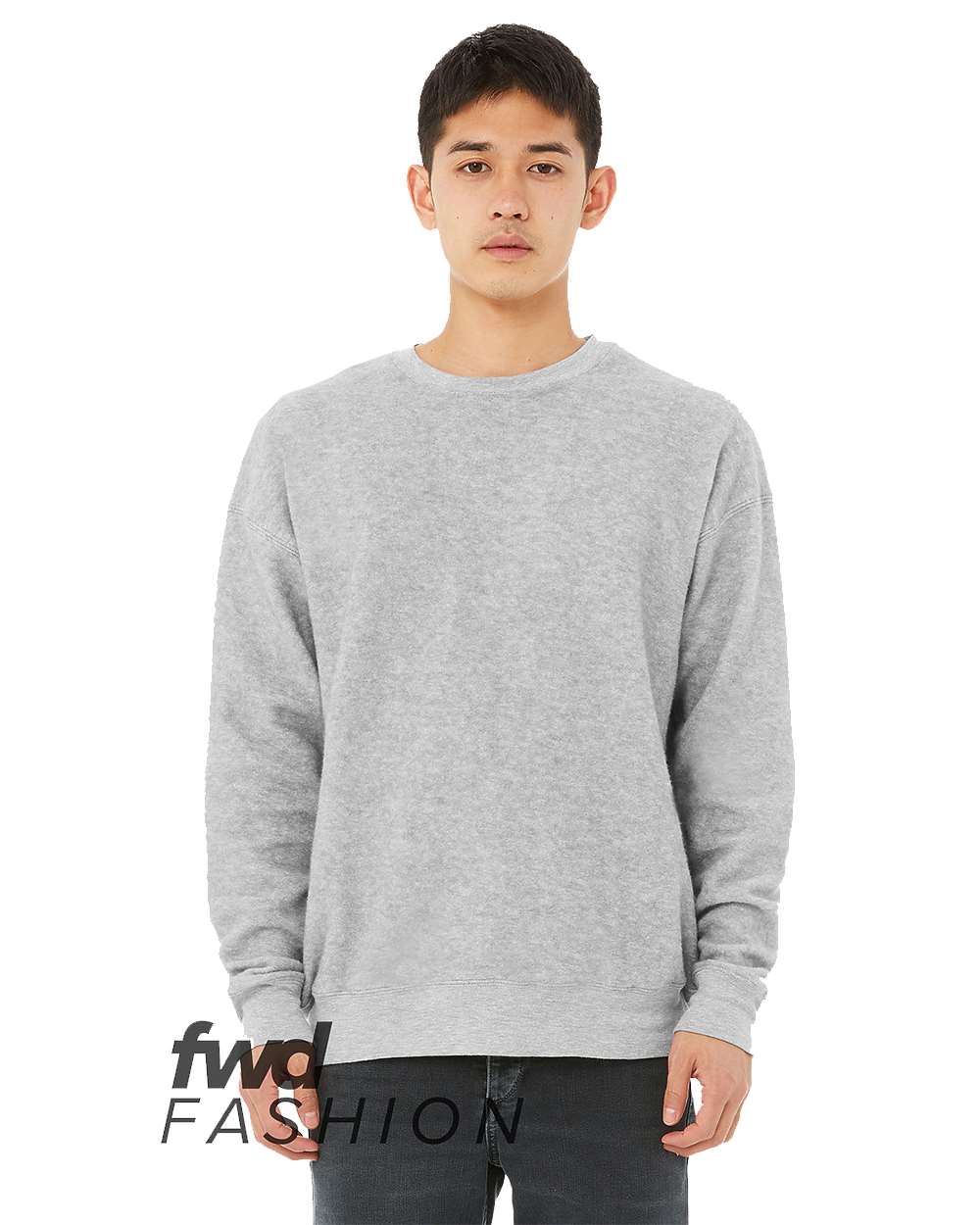Sudadera Unisex FWD Fashion con Hombros Caídos y Cuello Redondo de Felpa Suave | 3345