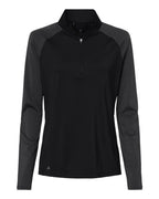 Sudadera ligera raglán con cremallera de cuarto para mujer Ultimate365 | A521