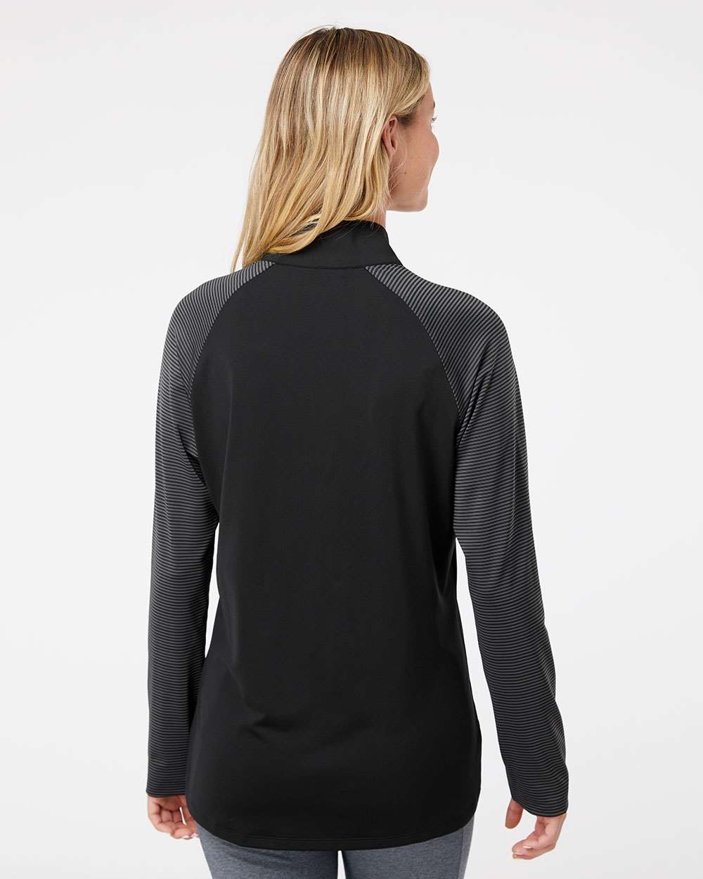 Sudadera ligera raglán con cremallera de cuarto para mujer Ultimate365 | A521