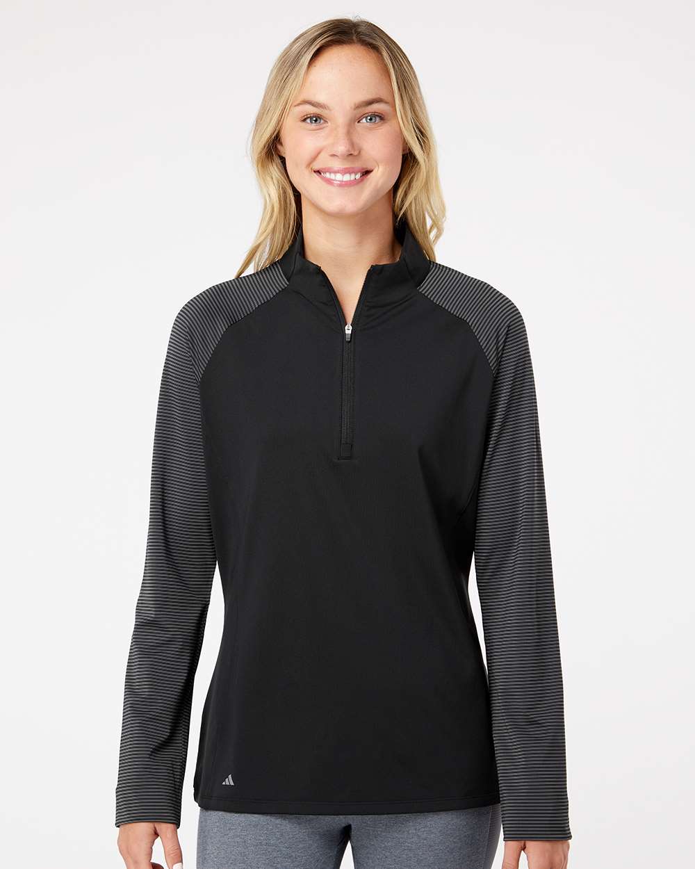Sudadera ligera raglán con cremallera de cuarto para mujer Ultimate365 | A521