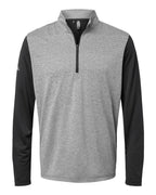 Sudadera para hombre Ultimate365 Heather Block con cremallera de cuarto | A522