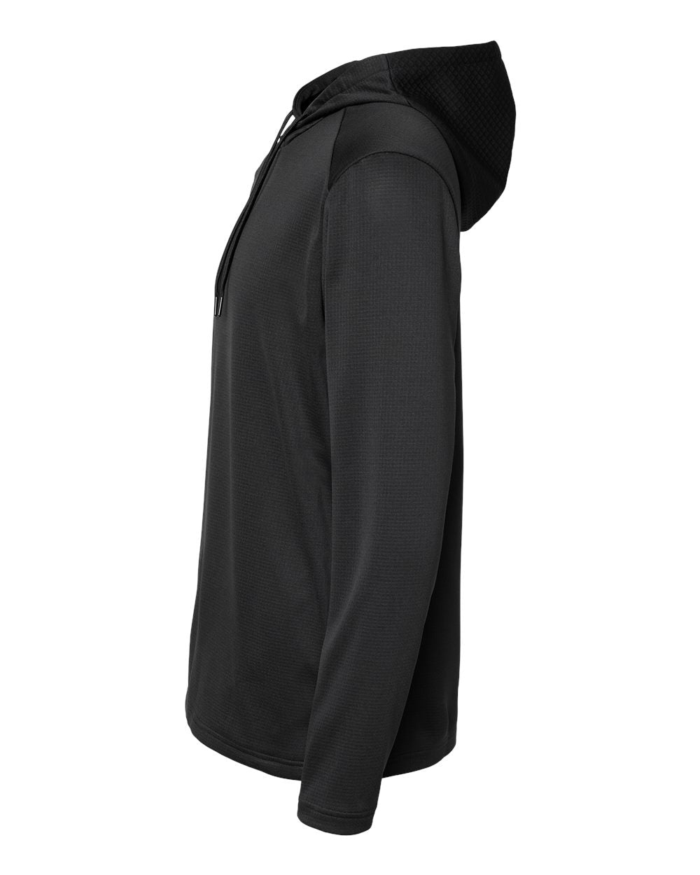 Men's Textured Mixed Media Midweight Hooded Sweatshirt | A530