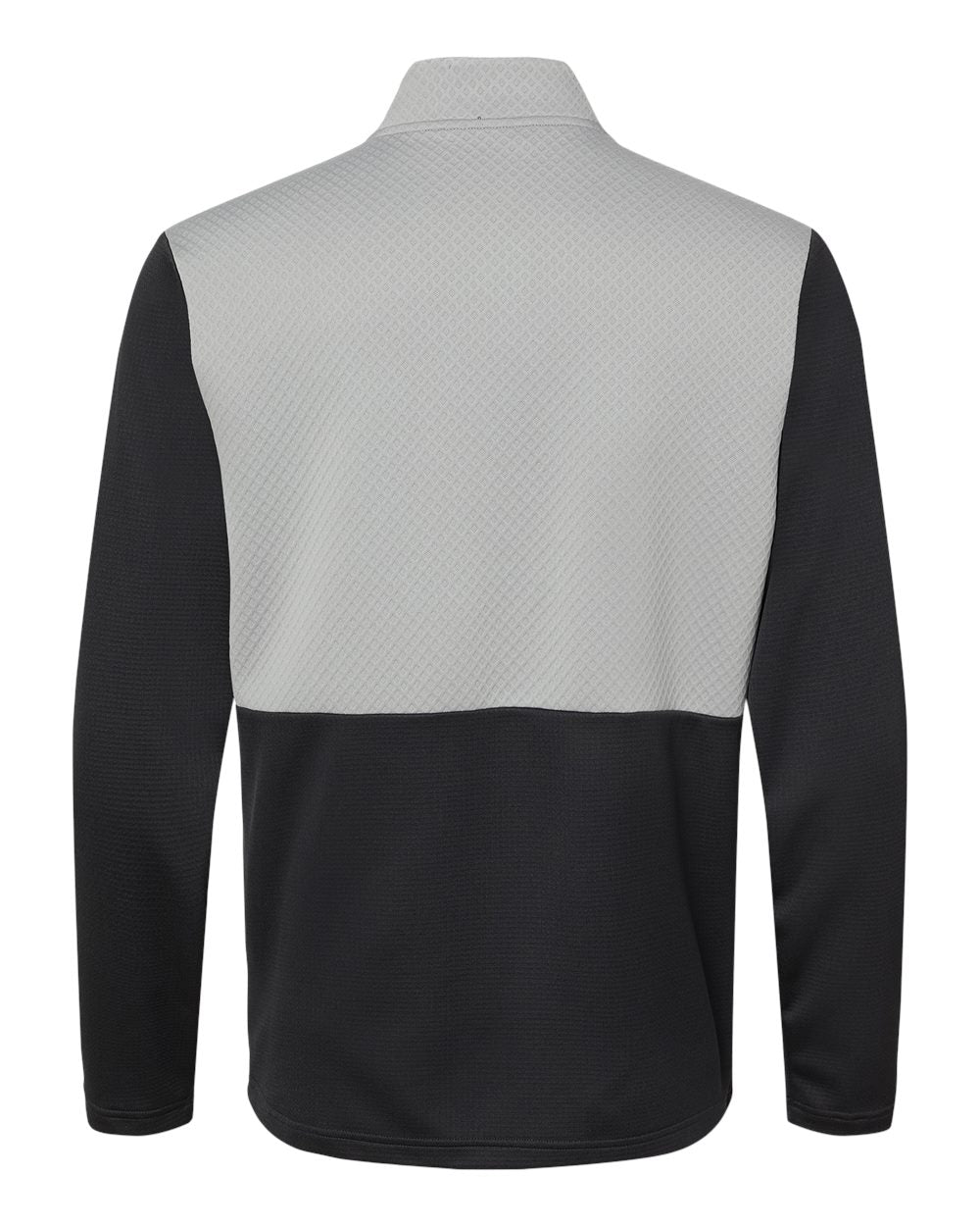 Sudadera para hombre con cremallera de cuarto, textura y medios mixtos | A532