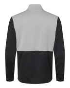 Sudadera para hombre con cremallera de cuarto, textura y medios mixtos | A532