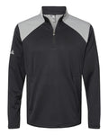 Sudadera para hombre con cremallera de cuarto, textura y medios mixtos | A532