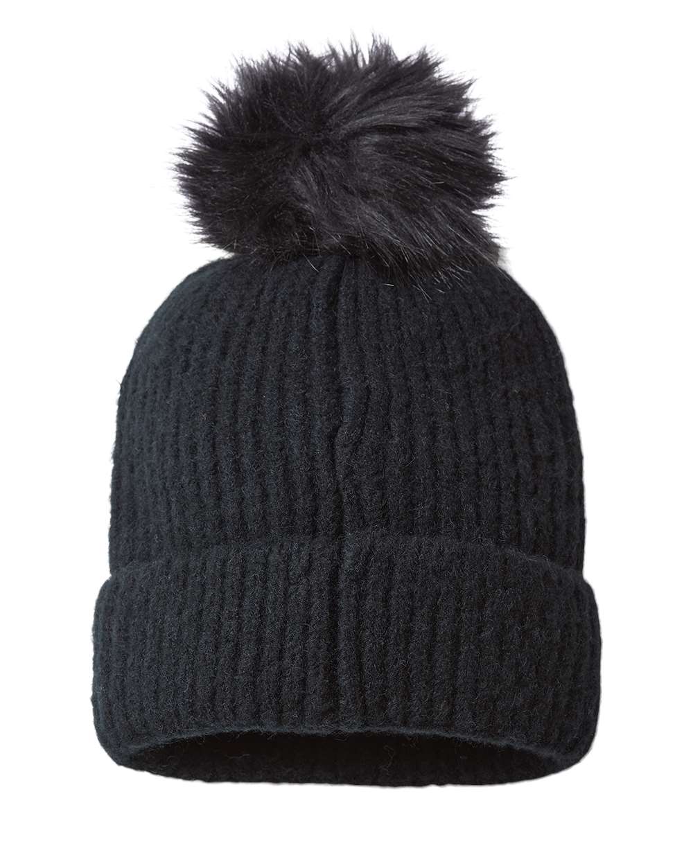 Winter Blur™ Pom-Pom Cuffed Beanie | 186210