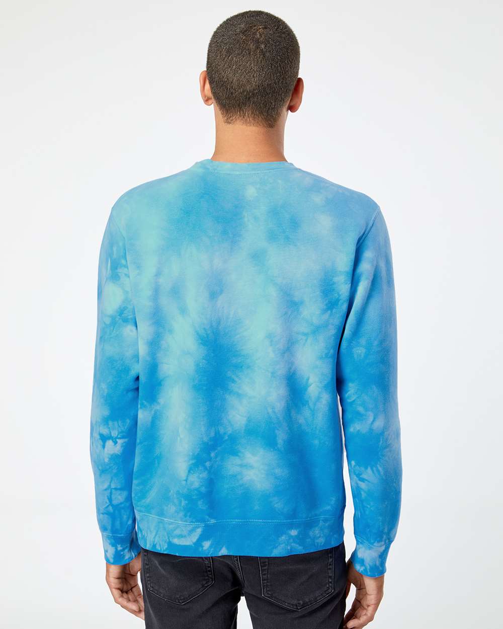 Sudadera unisex de peso medio con cuello redondo y teñido anudado | PRM3500TD