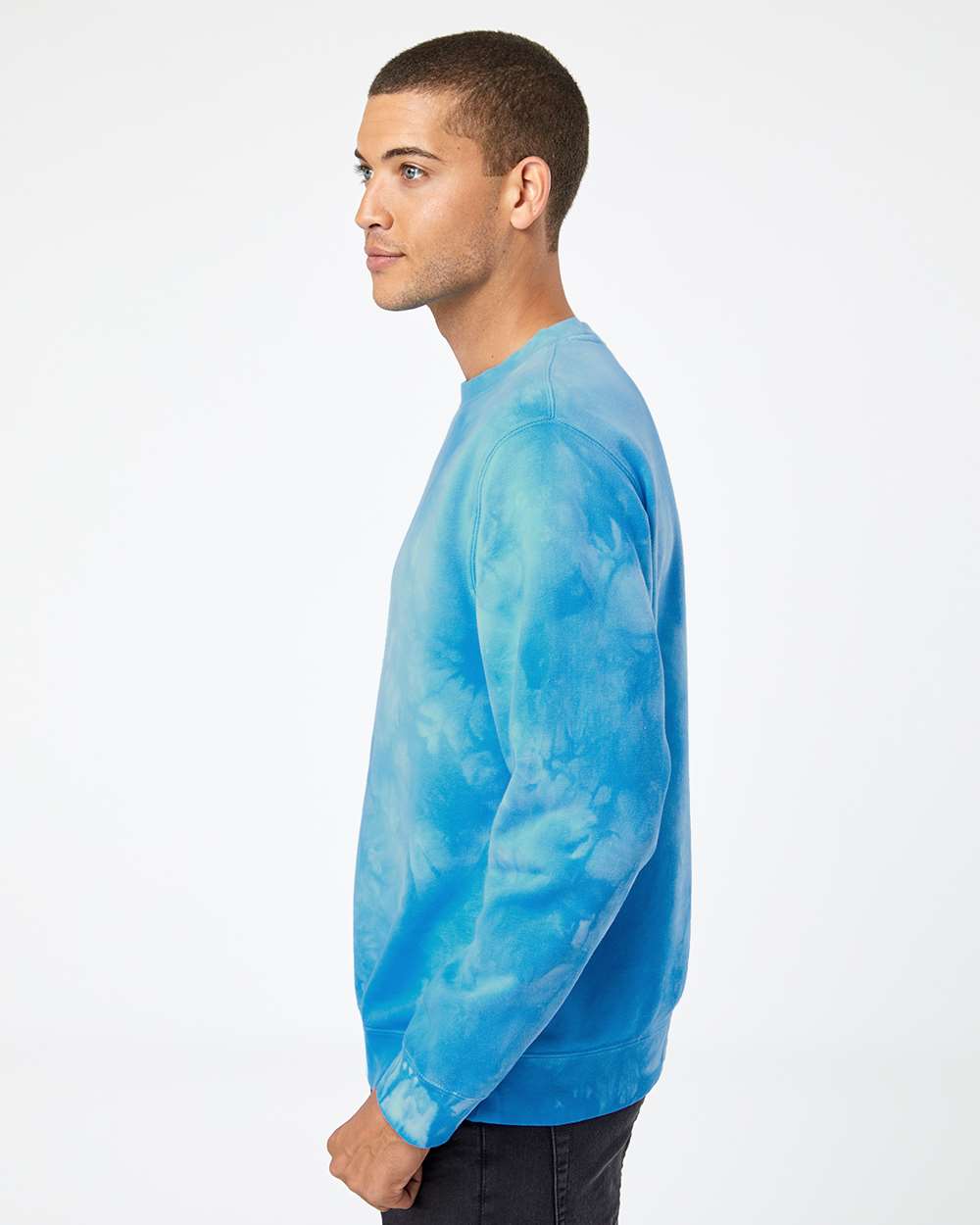 Unisex Midweight Tie-Dyed Crewneck Sweatshirt | PRM3500TD