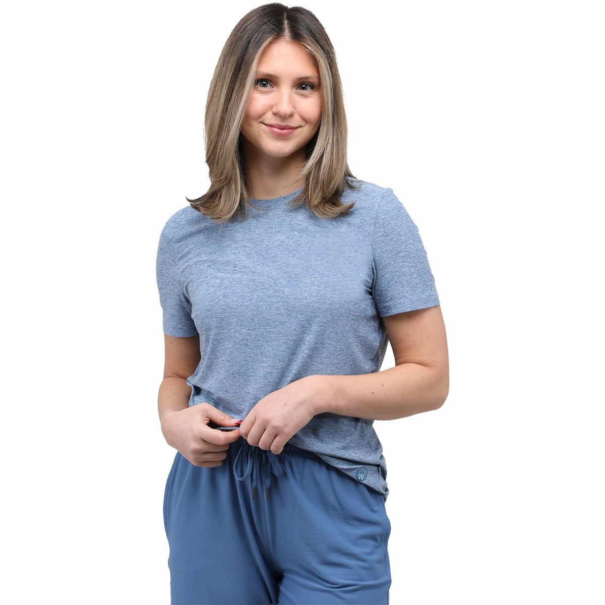 WELLABLE Women's Short Sleeve Tee | TM97913 image 2