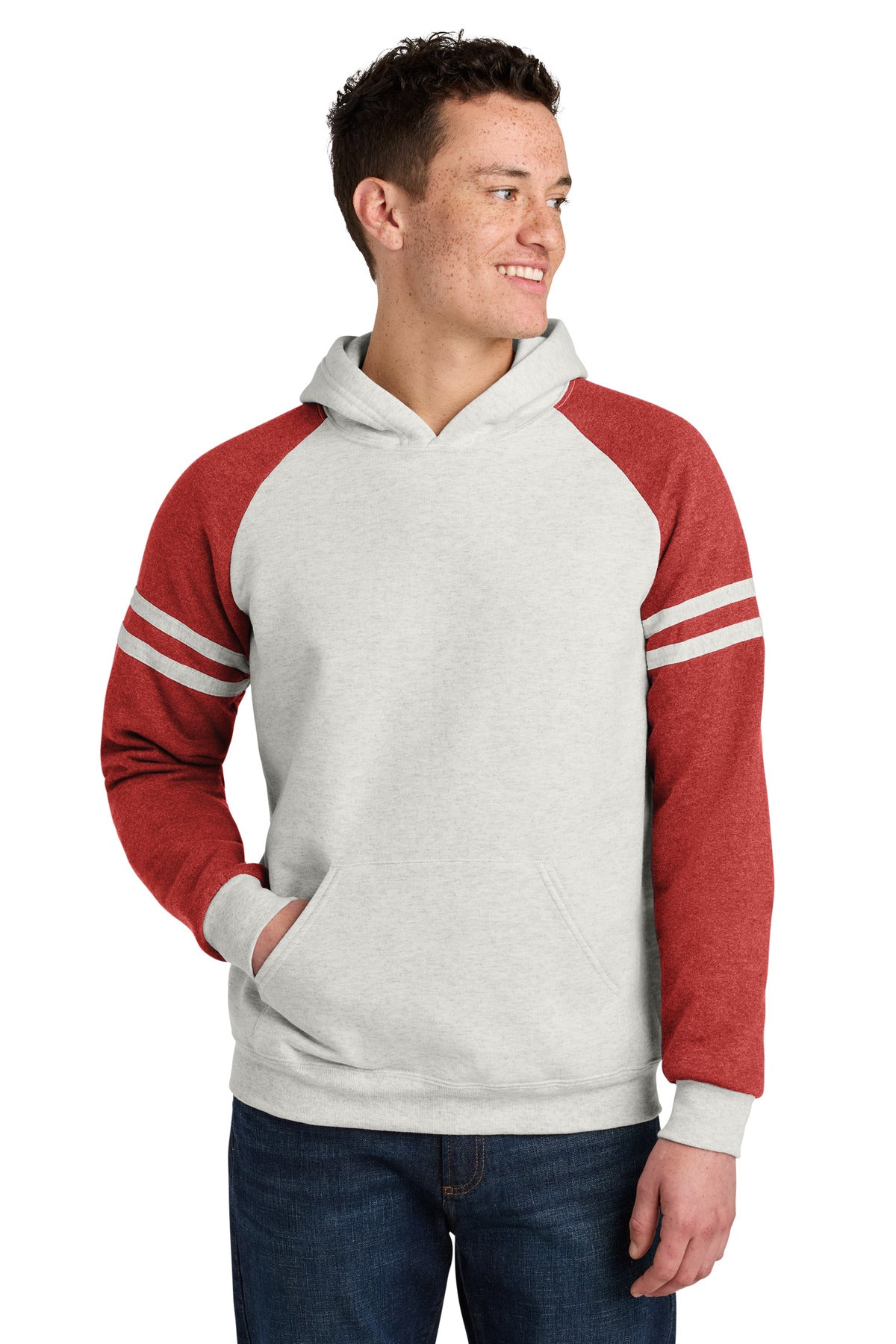 Jerzees 97C Unisex NuBlend Varsity Colorblock Hooded Sweatshirt