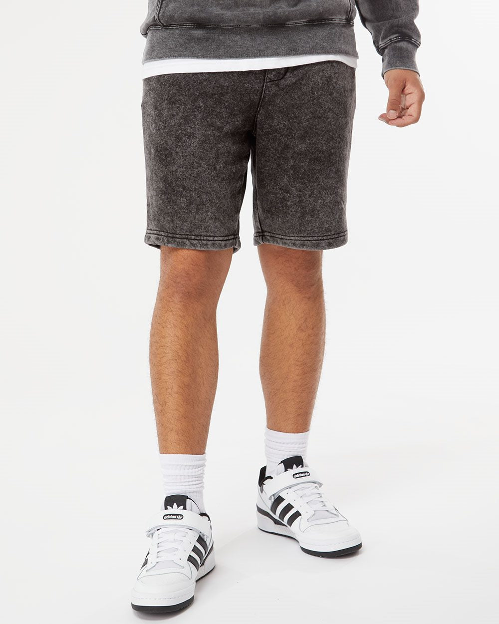 Unisex Mineral Wash Fleece Shorts | PRM50STMW