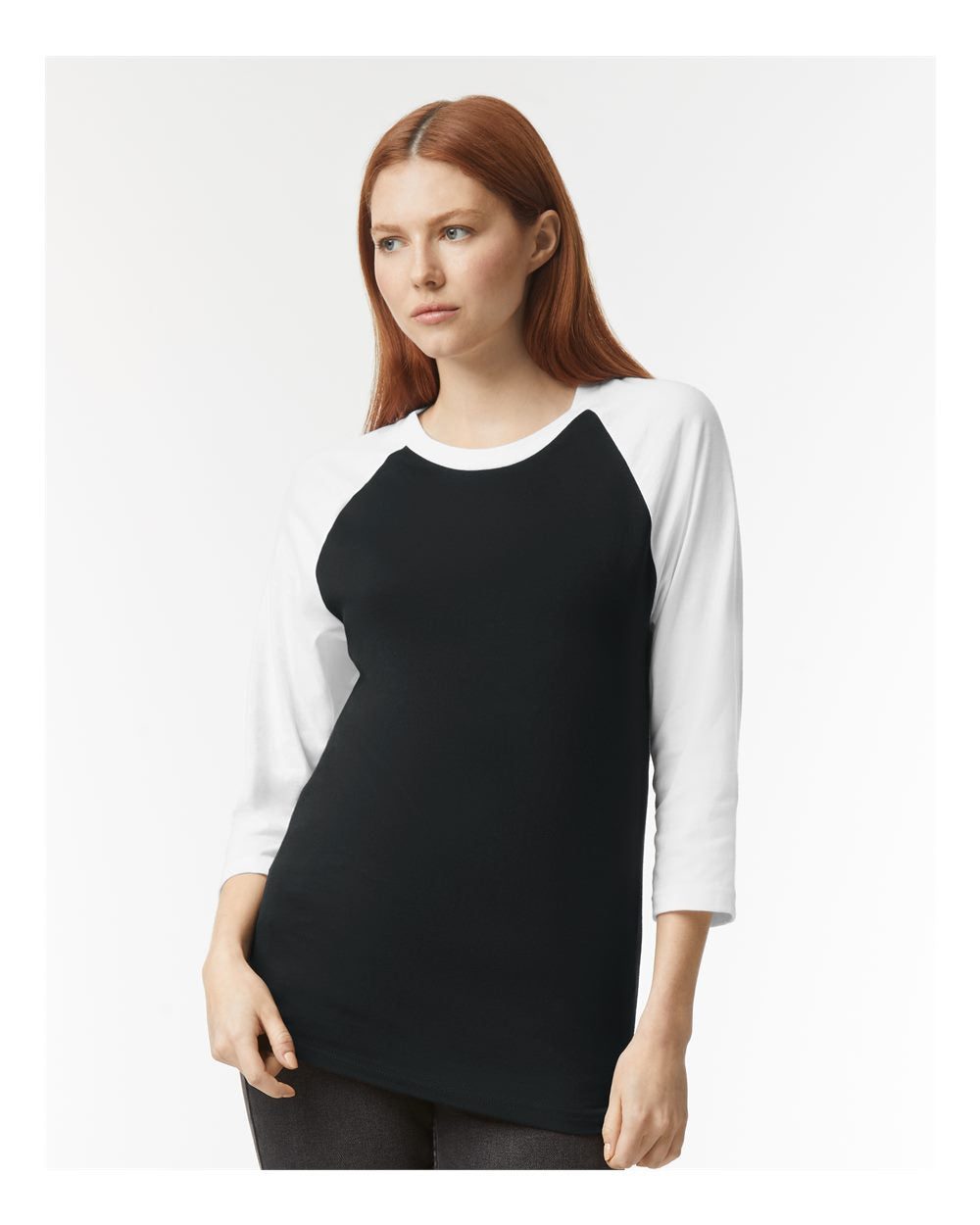 Unisex CVC Three-Quarter Sleeve Tee | 2003CVC