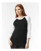 Unisex CVC Three-Quarter Sleeve Tee | 2003CVC