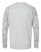 Unisex Cayman Performance Camo Colorblocked Long Sleeve T-Shirt | 216