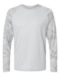 Unisex Cayman Performance Camo Colorblocked Long Sleeve T-Shirt | 216