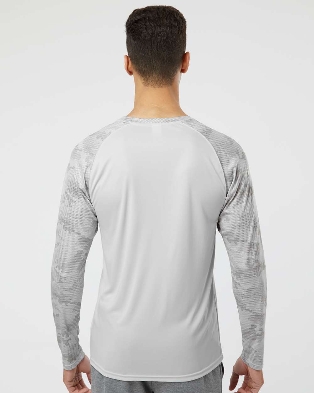 Unisex Cayman Performance Camo Colorblocked Long Sleeve T-Shirt | 216