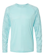 Unisex Cayman Performance Camo Colorblocked Long Sleeve T-Shirt | 216