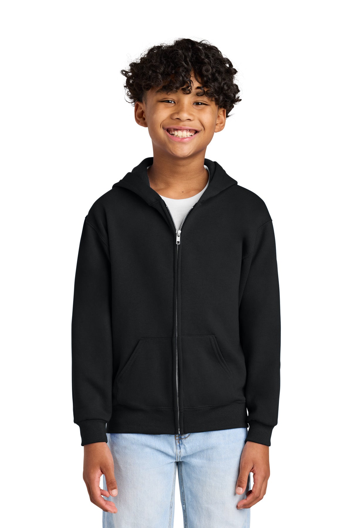 Sudadera con capucha y cierre completo juvenil NuBlend ® - 8 oz | Jerzees 993B