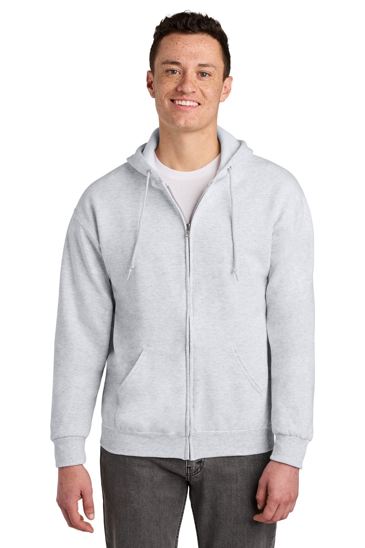 NuBlend® Full-Zip Hooded Sweatshirt - 8 oz | Jerzees 993M