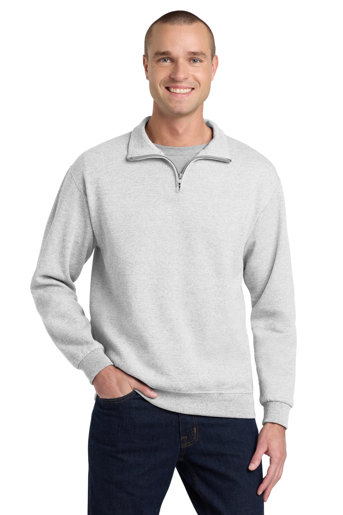 Sudadera NuBlend ® con cuello cadete y cierre 1/4 - 8 oz | Jerzees 995M
