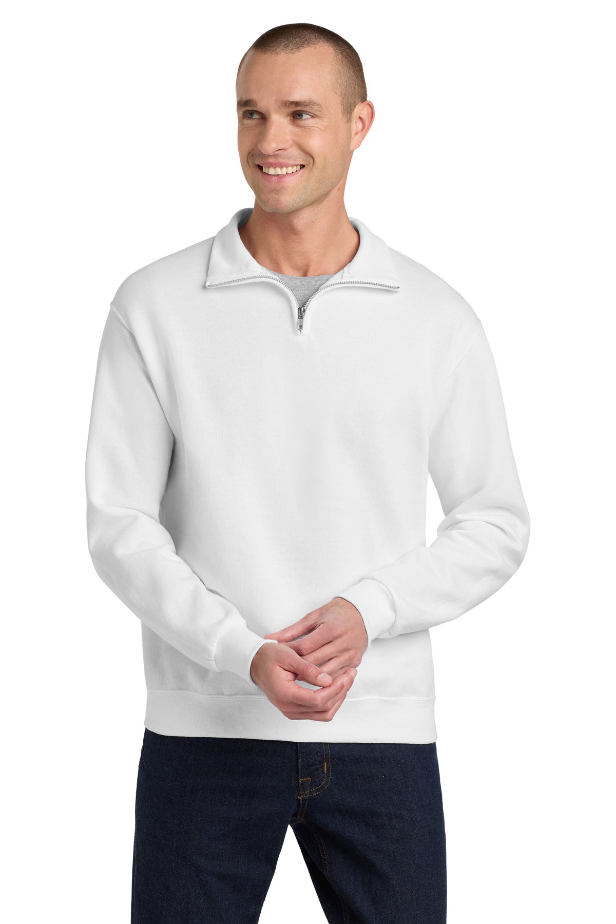 Jerzees 995M NuBlend 1/4-Zip Cadet Collar Sweatshirt