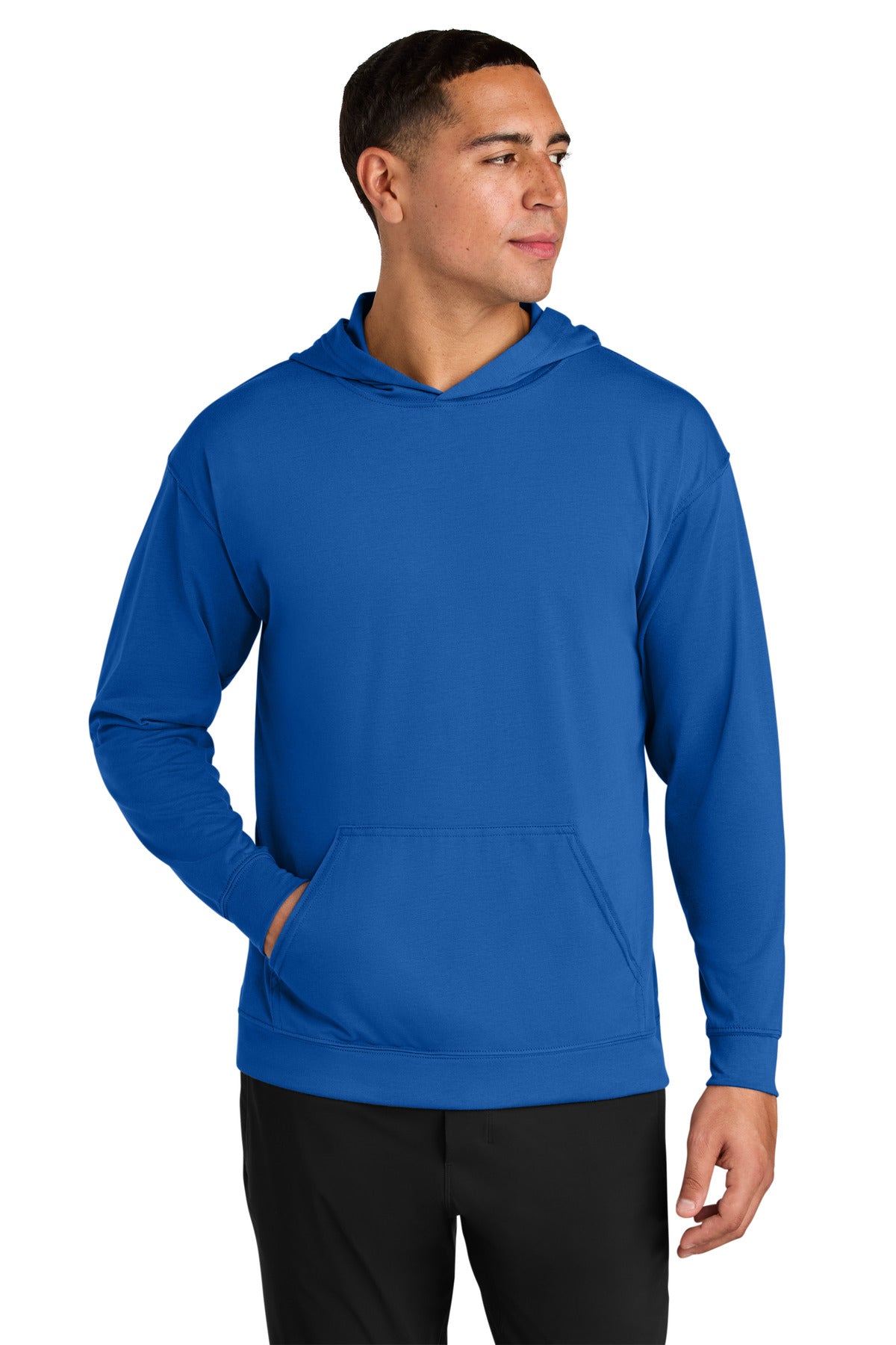 A4 A4N3528 Softek Long Sleeve Hooded Tee