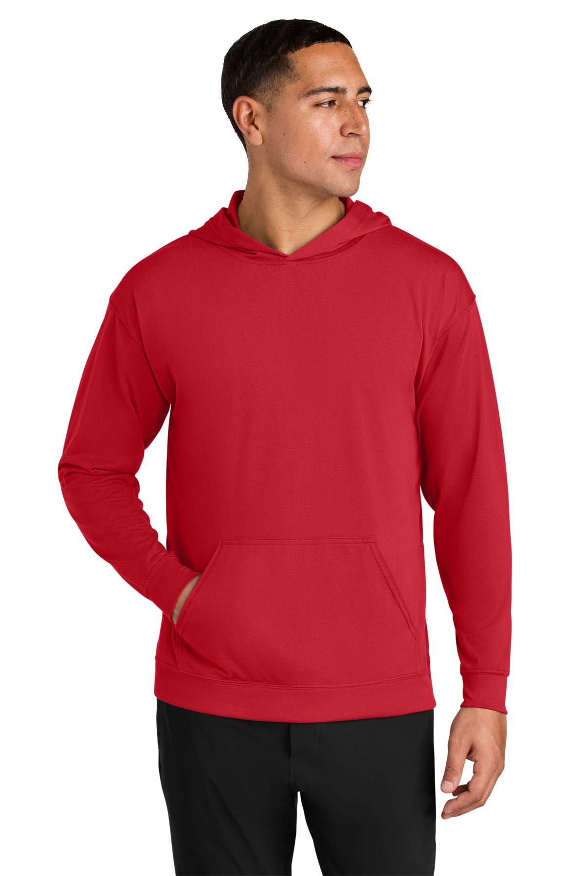 A4 A4N3528 Softek Long Sleeve Hooded Tee